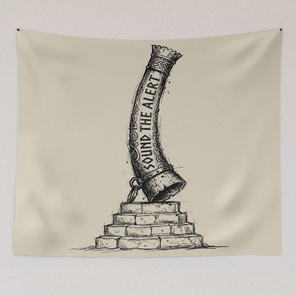 Item preview, Heimdall Horn - Norse Mythology designed and sold by bapupa.