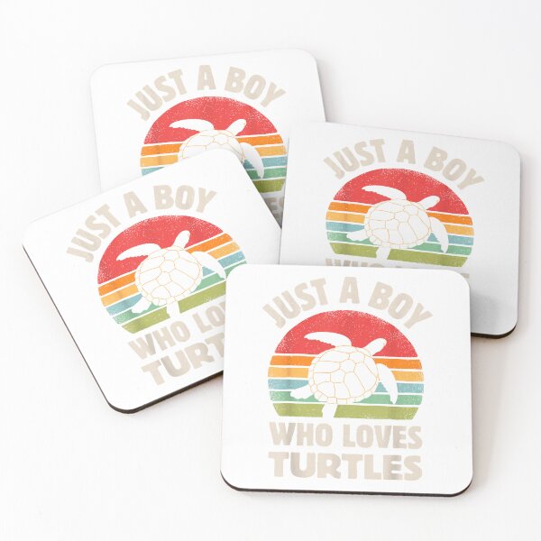 Item preview, Turtle Just A Boy Who Loves Turtles Reptiles Retro Vintage T-Shirt designed and sold by gidget-gadget.
