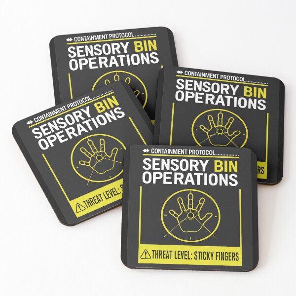 Item preview, Sensory Bin Operations Containment Protocol Childcare Graphic designed and sold by Wintorque.