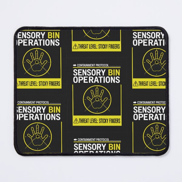 Item preview, Sensory Bin Operations Containment Protocol Childcare Graphic designed and sold by Wintorque.