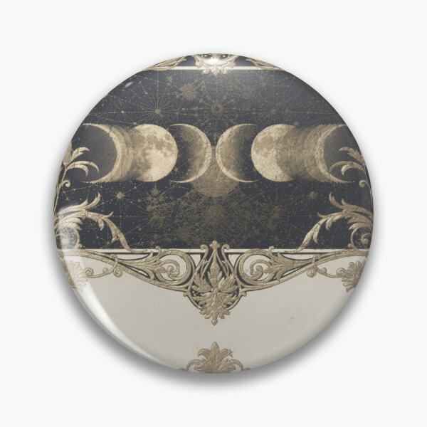 Item preview, Gilded Moon-Phase Chart designed and sold by PictorialWhimsy.