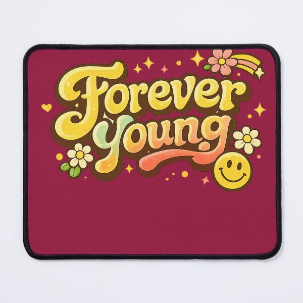 Item preview, Forever Young | Youthful Spirit | Timeless Quote | Aesthetic Typography designed and sold by VasiArtLab.