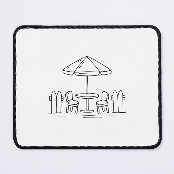 Item preview, Leaning Umbrella Table Near Patio Gate designed and sold by rasagamastore.
