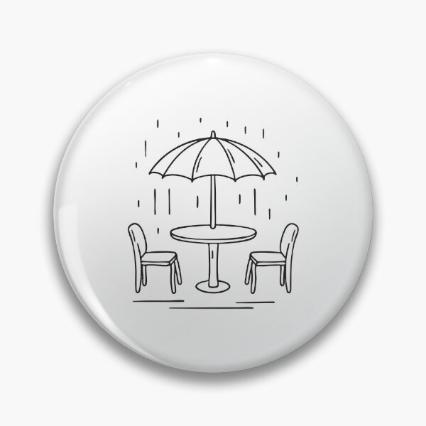 Item preview, A damp umbrella table surrounded by wet chairs designed and sold by rasagamastore.