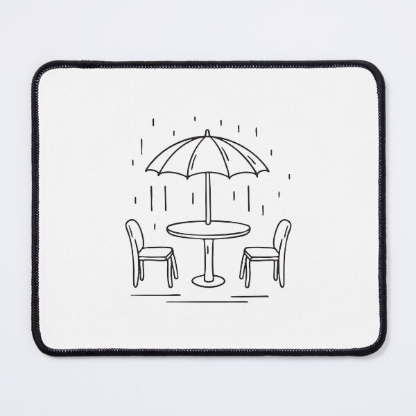 Item preview, A damp umbrella table surrounded by wet chairs designed and sold by rasagamastore.
