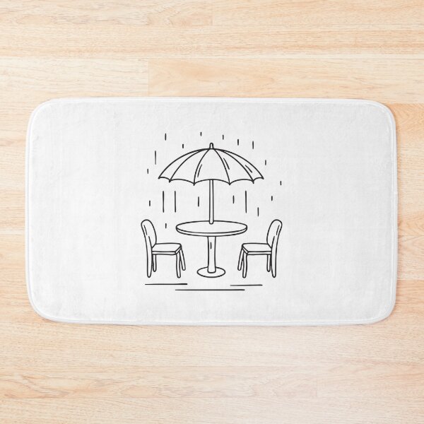 Item preview, A damp umbrella table surrounded by wet chairs designed and sold by rasagamastore.
