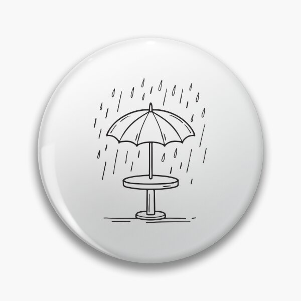 Item preview, Umbrella Table Under Heavy Rainfall designed and sold by rasagamastore.