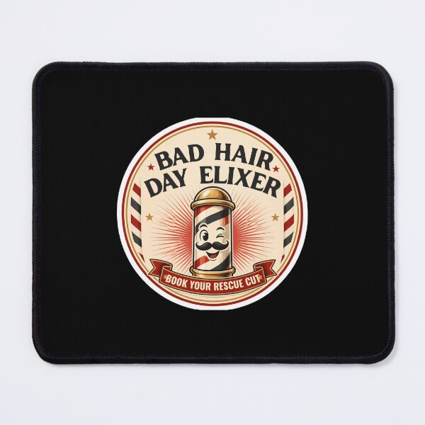 Item preview, Bad Hair Day Elixer Funny Barber Shop Emblem designed and sold by MikmaD.