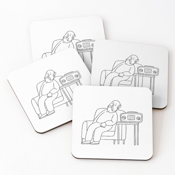 Item preview, An uncle dozing on a couch near a vintage radio designed and sold by rasagamastore.