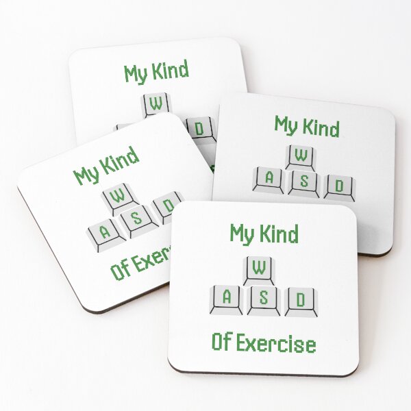 Item preview, My Kind Of Exercise Funny WASD Keyboard Gamer designed and sold by SW Shop.