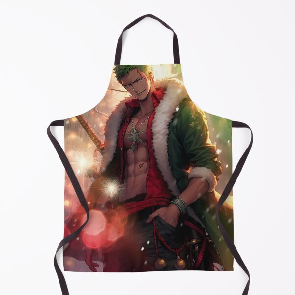 Item preview, Roronoa Zoro One Piece Christmas Green Coat Anime Glow designed and sold by justnickthings.