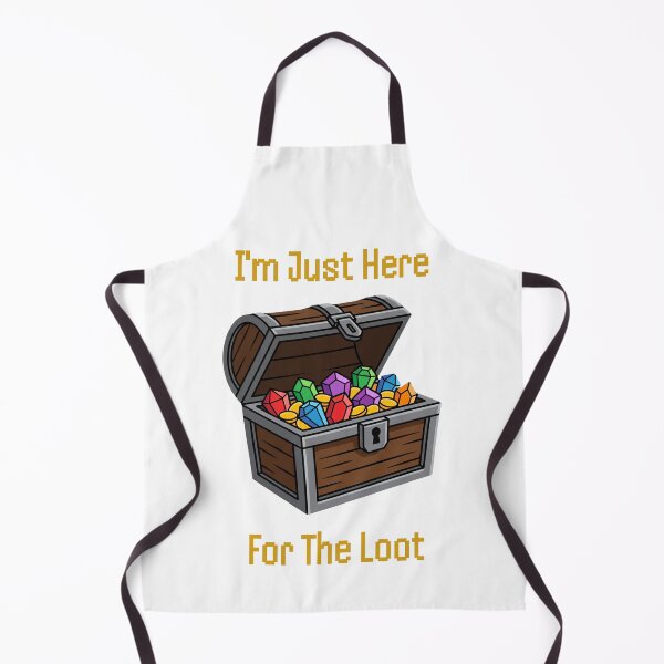 Item preview, Just Here For The Loot Funny Gamer Treasure Chest designed and sold by SW Shop.