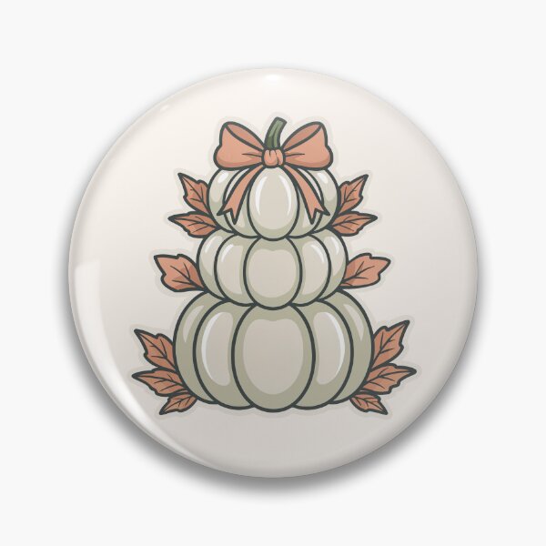 Item preview, White Pumpkin Bow Stack Sticker designed and sold by TrendMorphic.