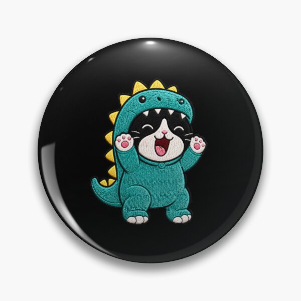 Item preview, Cat Wearing Dinosaur Costume designed and sold by ColorSplash123.