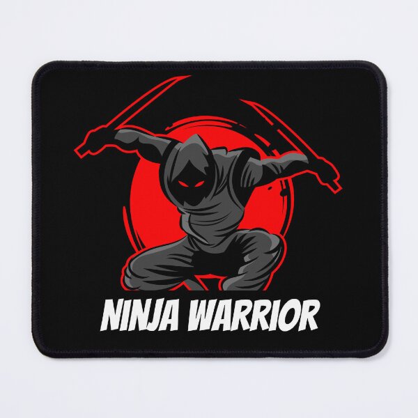 Item preview, Ninja Warrior Dual Sword Dark Action Art Japanese Martial Arts Red Circle Design designed and sold by DERA RAY.