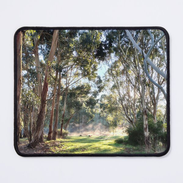 Item preview, Morning Mist Through the Gum Trees at Magpie Springs designed and sold by MagpieSprings.
