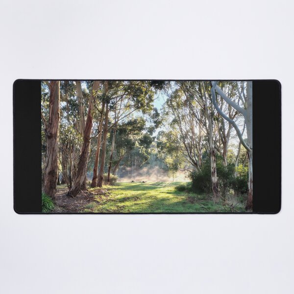 Item preview, Morning Mist Through the Gum Trees at Magpie Springs designed and sold by MagpieSprings.
