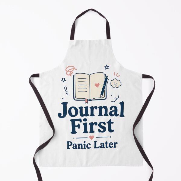 Item preview, Journal First Panic Later Funny Journaling Gift designed and sold by cursotti.