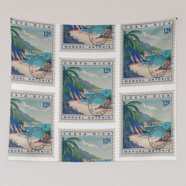 Item preview, Manuel Antonio Costa Rica Pacific Postage Stamp Sticker designed and sold by stickercuffs.