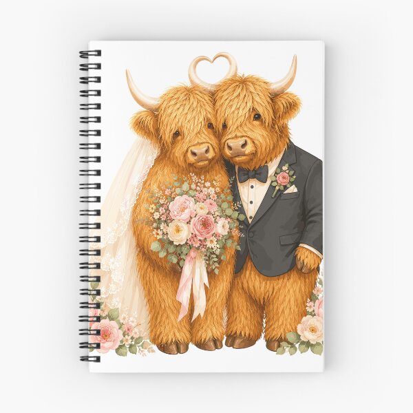Item preview, Highland Cow Bride and Groom designed and sold by JasKei-Designs.