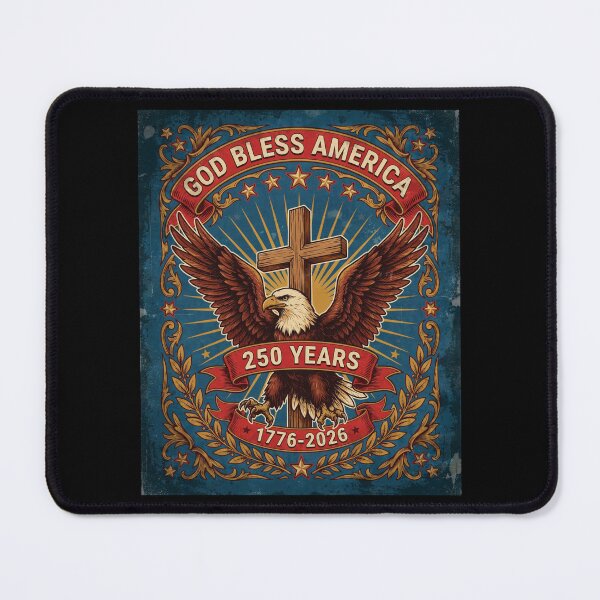 Item preview, God Bless America Eagle Cross 250 Years 1776-2026 Patriotic Semiquincentennial V2 designed and sold by DarylWelsh2024.
