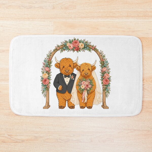 Item preview, Highland Cow Wedding Floral Arch designed and sold by JasKei-Designs.