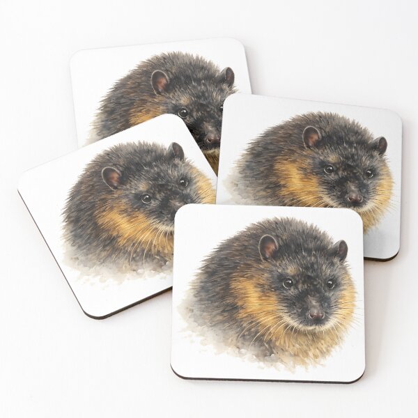 Item preview, Rakali Water Rat Portrait Watercolour designed and sold by Jaruart.