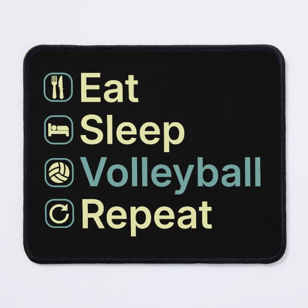 Item preview, Eat Sleep Volleyball Repeat Funny Volleyball Player Gift designed and sold by clickbongski.