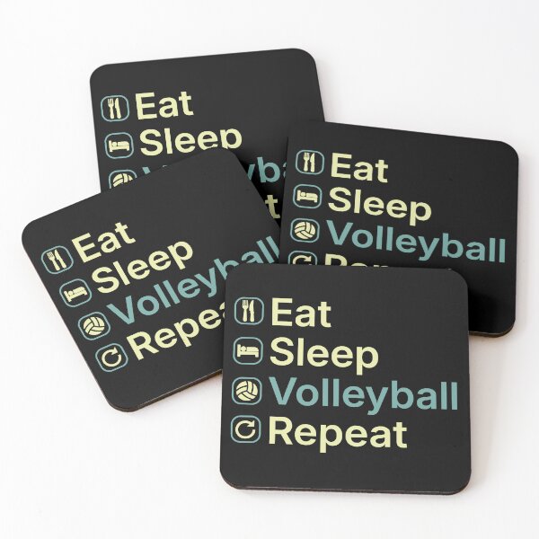 Item preview, Eat Sleep Volleyball Repeat Funny Volleyball Player Gift designed and sold by clickbongski.