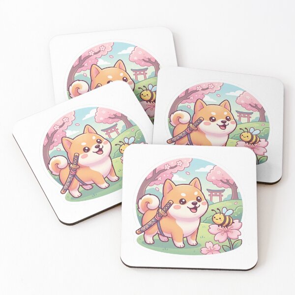 Item preview, Cute Shiba Inu Samurai designed and sold by SutekiArt.