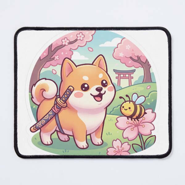 Item preview, Cute Shiba Inu Samurai designed and sold by SutekiArt.