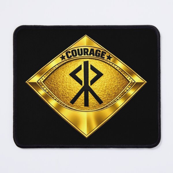 Item preview, Courage Rune Symbol – Viking Gold Emblem designed and sold by Synthos1978.