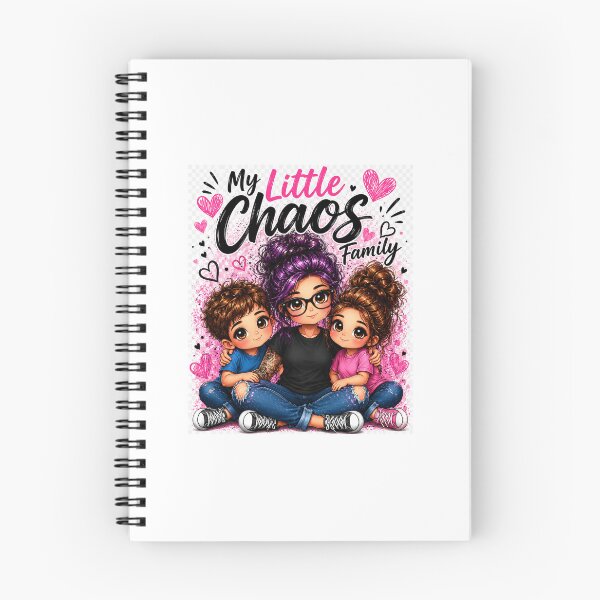 Item preview, My Little Chaos Mom with Two Children Chibi designed and sold by MomChaosArr.