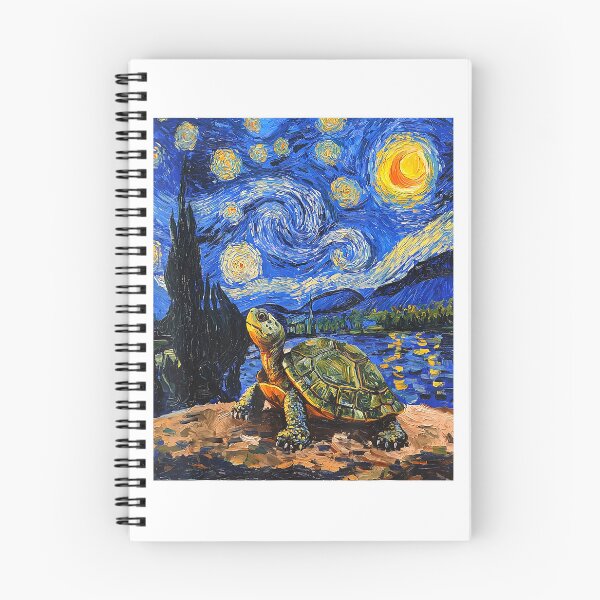 Item preview, Turtle Tortoise Van Gogh Style Starry Night Graphic T-Shirt designed and sold by KTY-NUSS.
