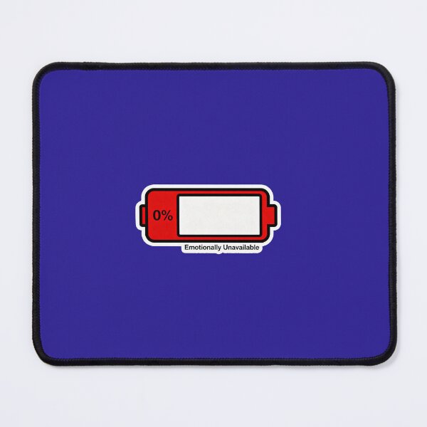 Item preview, 0% Battery Emotionally Unavailable designed and sold by Cherie-verse.