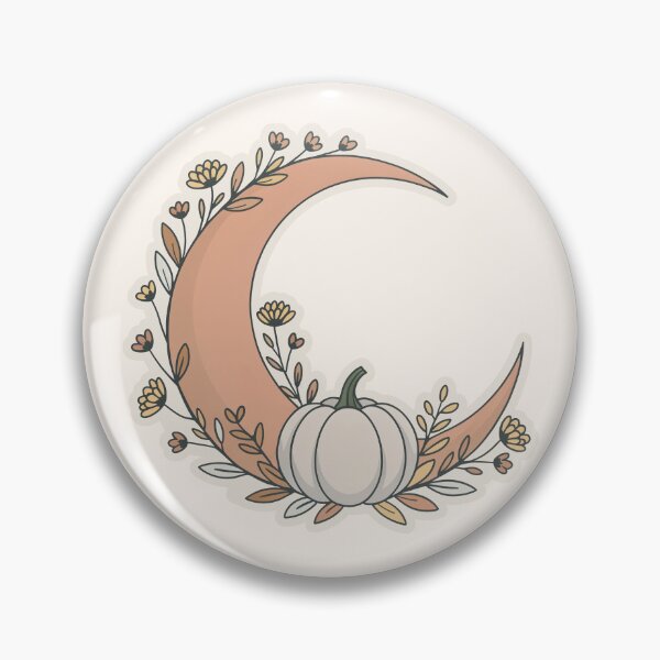 Item preview, Floral Crescent Moon Sticker designed and sold by TrendMorphic.