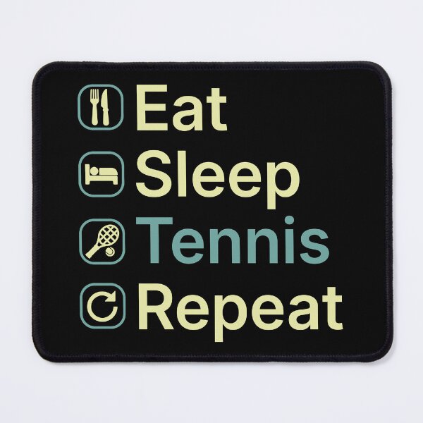 Item preview, Eat Sleep Tennis Repeat Funny Tennis Player Gift designed and sold by clickbongski.