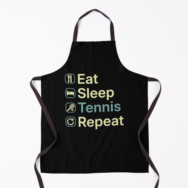 Item preview, Eat Sleep Tennis Repeat Funny Tennis Player Gift designed and sold by clickbongski.