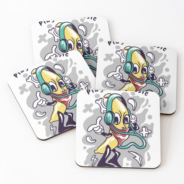Item preview, cool banana play music  designed and sold by GravicPopart21.