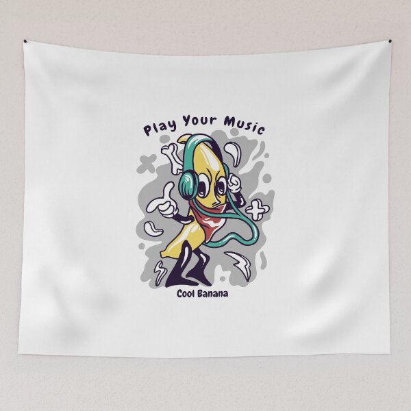 Item preview, cool banana play music  designed and sold by GravicPopart21.