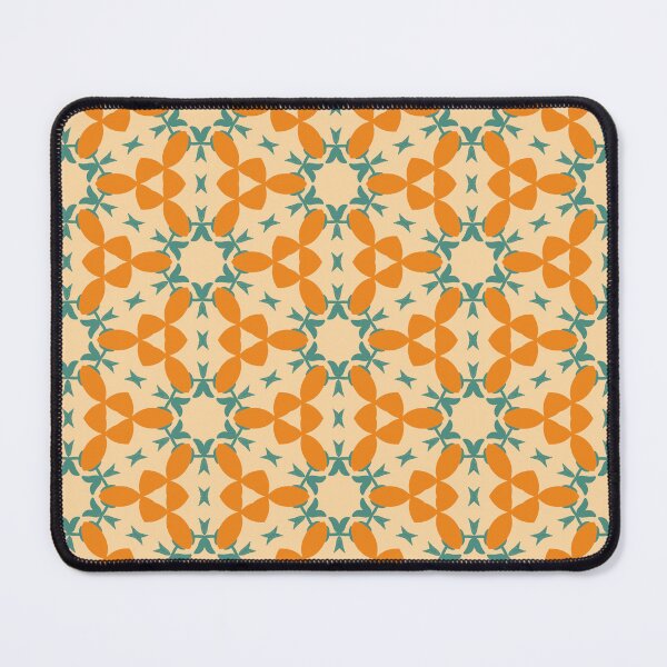 Item preview, Warm Citrus Blossom Geometric Pattern Design designed and sold by parkergold.