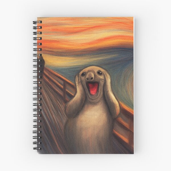 Item preview, Neil the Seal Scream Painting designed and sold by Dani Moffet.