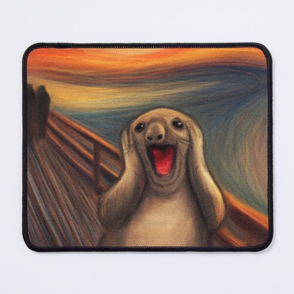Item preview, Neil the Seal Scream Painting designed and sold by Dani Moffet.