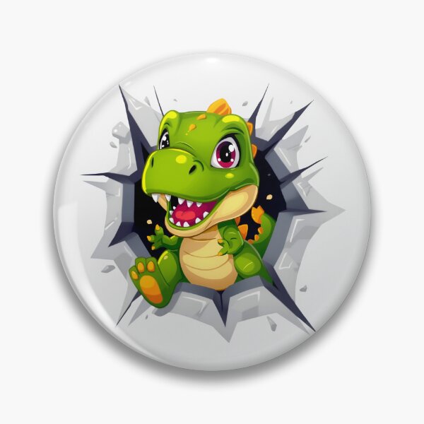 Item preview, Cute Baby T-Rex Breaking Through Wall, Kawaii Dinosaur Cartoon, Funny Jurassic Dino Graphic, Adorable Prehistoric Monster Gift designed and sold by PrintelloTH.
