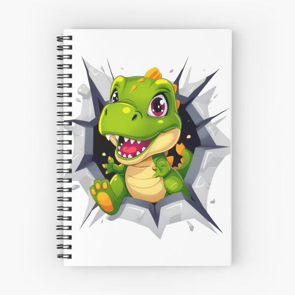 Item preview, Cute Baby T-Rex Breaking Through Wall, Kawaii Dinosaur Cartoon, Funny Jurassic Dino Graphic, Adorable Prehistoric Monster Gift designed and sold by PrintelloTH.