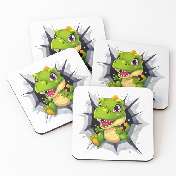 Item preview, Cute Baby T-Rex Breaking Through Wall, Kawaii Dinosaur Cartoon, Funny Jurassic Dino Graphic, Adorable Prehistoric Monster Gift designed and sold by PrintelloTH.