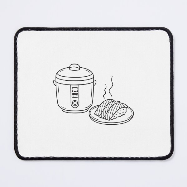 Item preview, Grilled unagi cooling beside an open rice cooker on the counter designed and sold by rasagamastore.