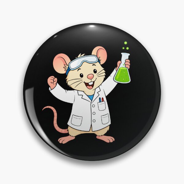 Item preview, Lab Rat Scientist with Chemistry Flask designed and sold by teeperfect.