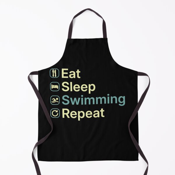 Item preview, Eat Sleep Swimming Repeat Funny Swimmer Gift designed and sold by clickbongski.