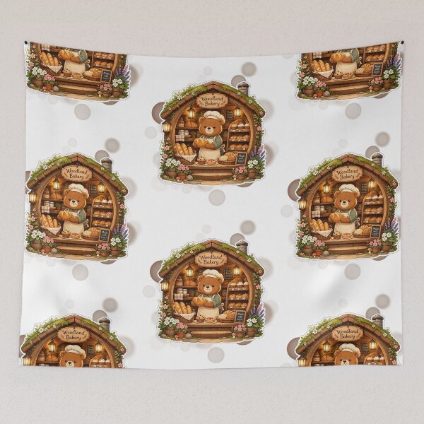 Item preview, Cute Bear Bakery Cottagecore designed and sold by iamKRUK.